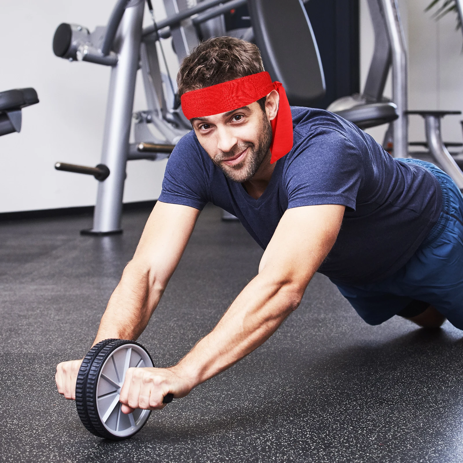 2 Pcs 스포츠 두건 머리띠 넥타이 Sweatbands 폴리 에스터 헤어 두건 스카프 어린이 여성 남성 셀프 타이 조절 가능한 흡수