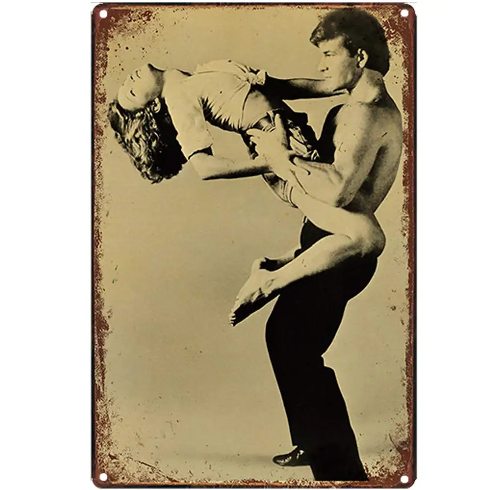 

Retro Design Dancer Tin Metal Signs Wall Art | Thick Tinplate Print Poster Wall Decoration for Garage
