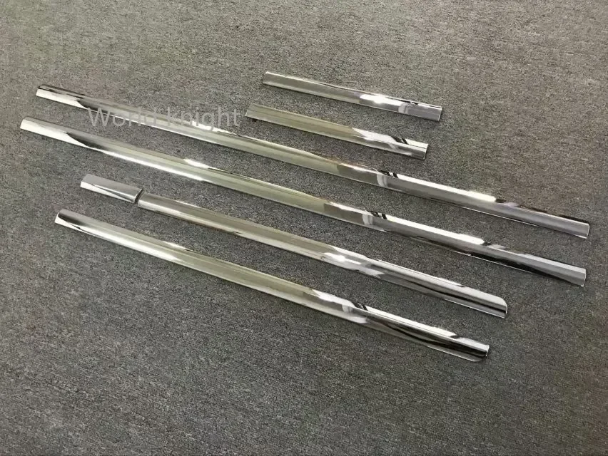 폭스바겐 트랜스포터 (T6) 카라벨 2017 2018 2019 ABS 크롬 자동차 도어 사이드 바디 몰딩 스트립 커버 트림 7개 구매