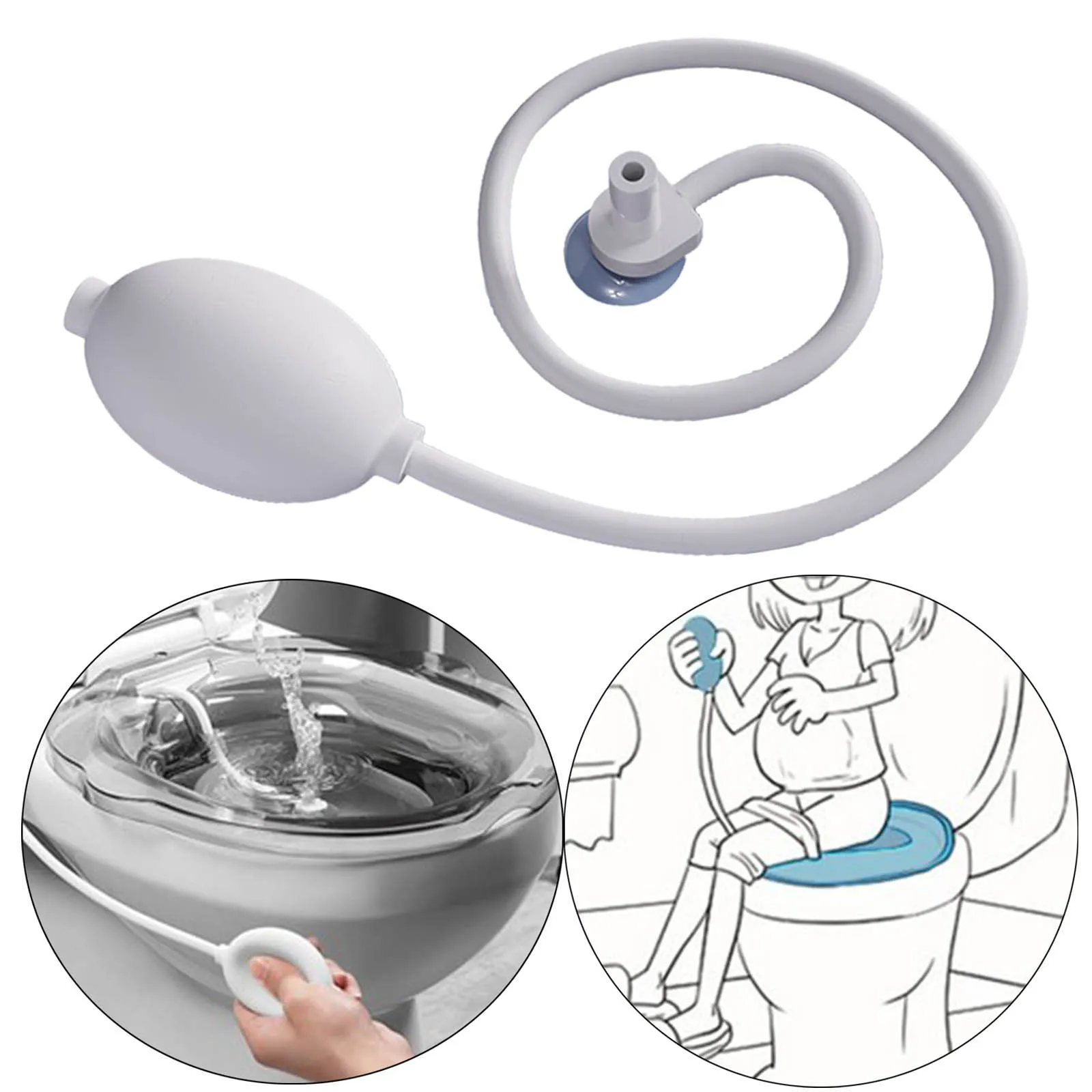 Sitz Bath Flusher Soaking Easy to Store Portable Hand Sprayer for Wash Basin Bathtub Hemorrhoid Treatment Pregnant Women