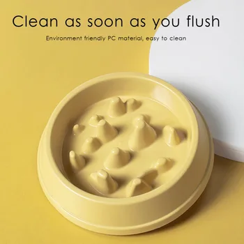 Pet Slow Feeder Dog Bowls Dishes Bloat Stop Puppy Food Water Bowl for Dog Cat Non Slip Slow Eating Puzzle Maze Fun Feeding Bowl 5