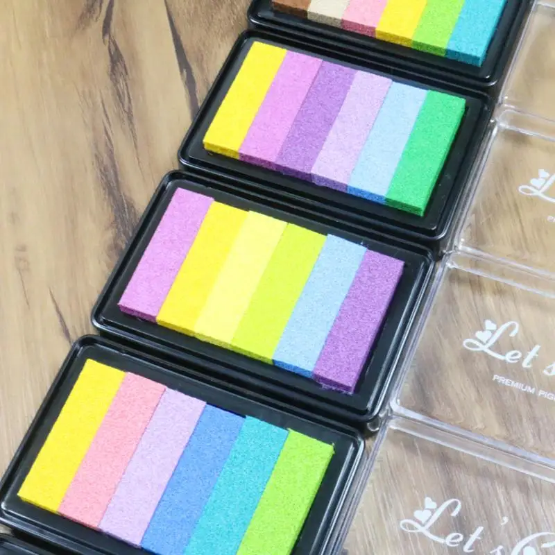 Vibrant Graffiti-Inspired Gradient Stamp Accessories - Set of 6 Colors