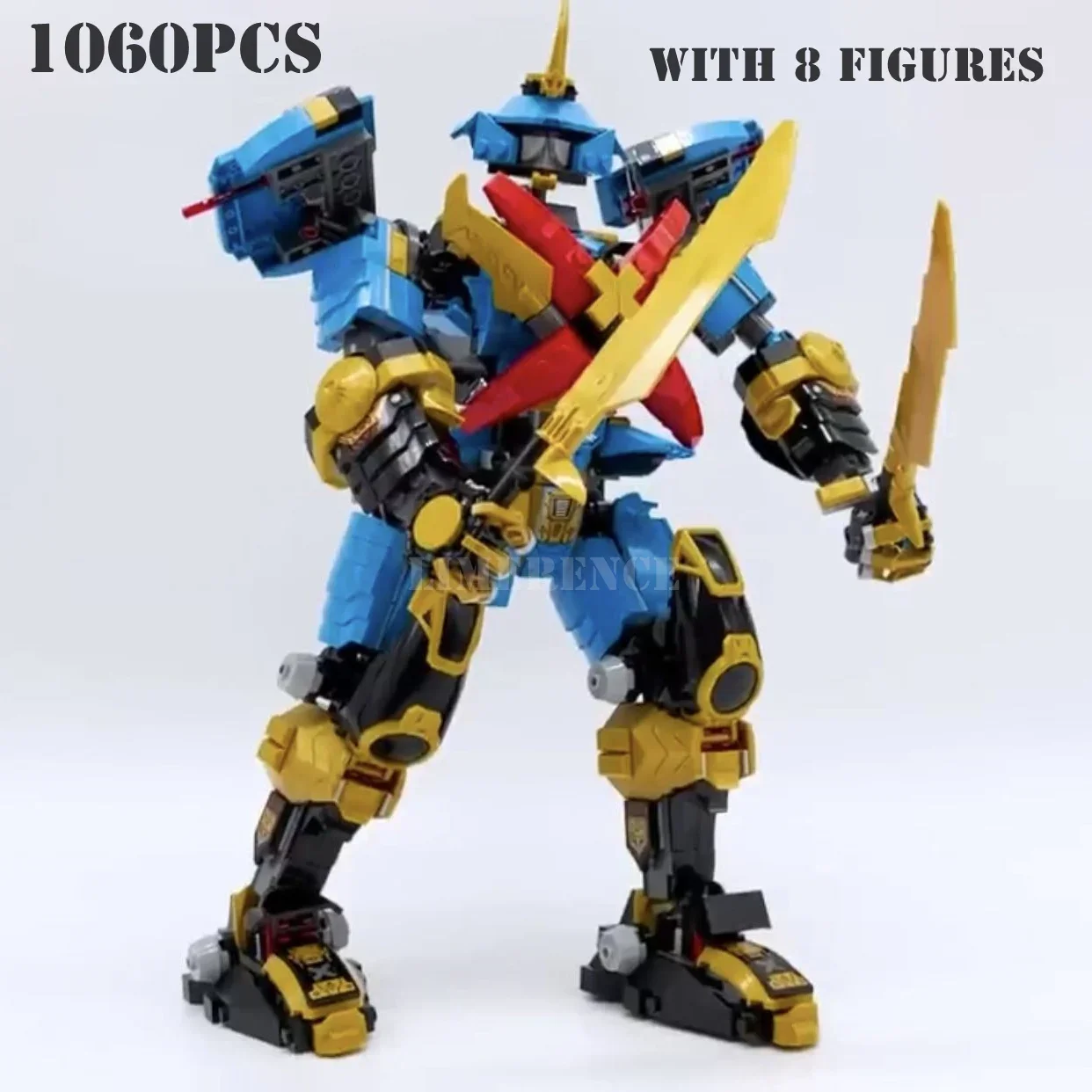 1060Pcs Nya'S Samurai X Mech Building Blocks Lady'S Titan Mech Dragon Car Temple 71775 Mattoni Modello Giocattoli Per Bambini Regali Per Bambini