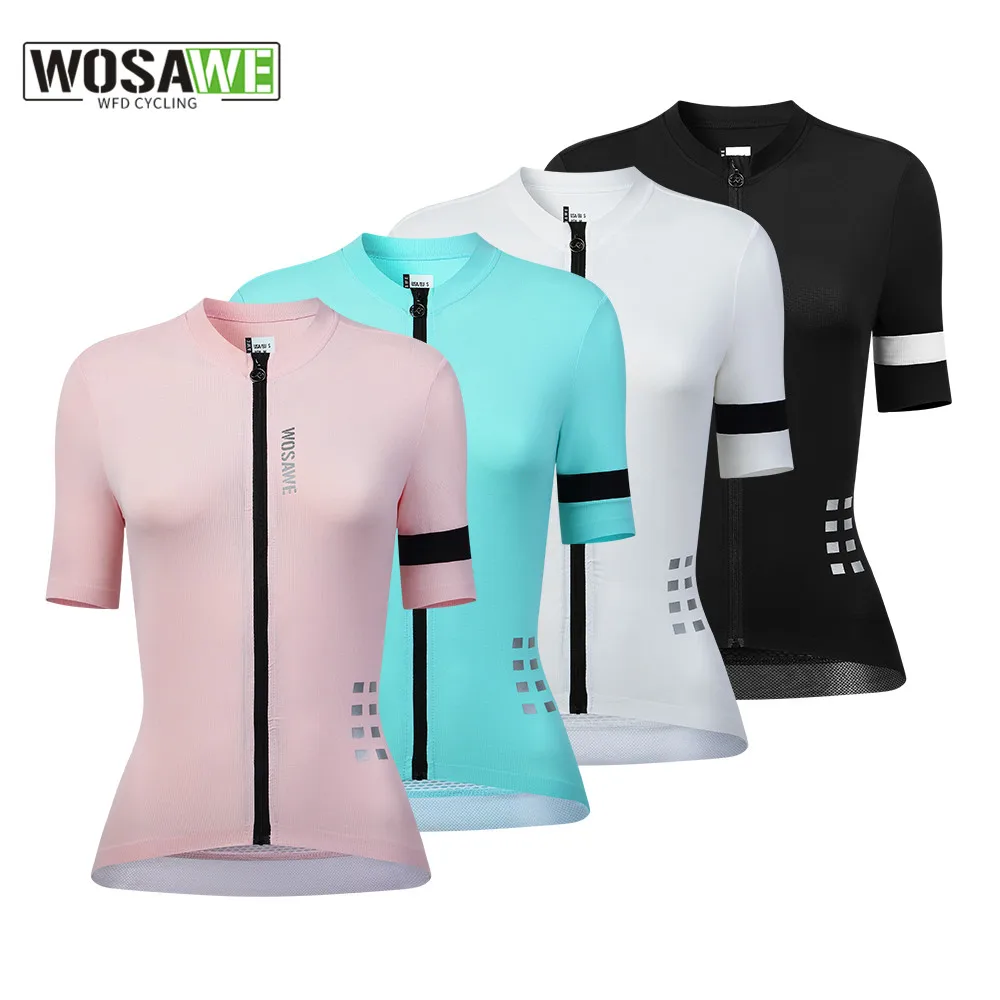 WOSAWE Women's Cycling Jersey Summer Anti-Uv Cycling Bicycle Clothing Quick Dry Mountain Female Bike Clothes cycling shirt sun protection clothing