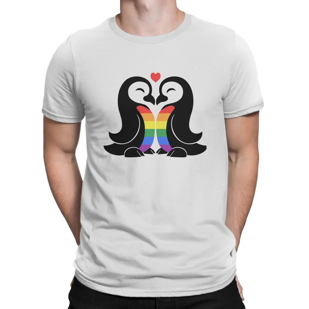 

LGBT Special TShirt Penguin Top Quality Creative Gift Idea T Shirt Short Sleeve Hot Sale