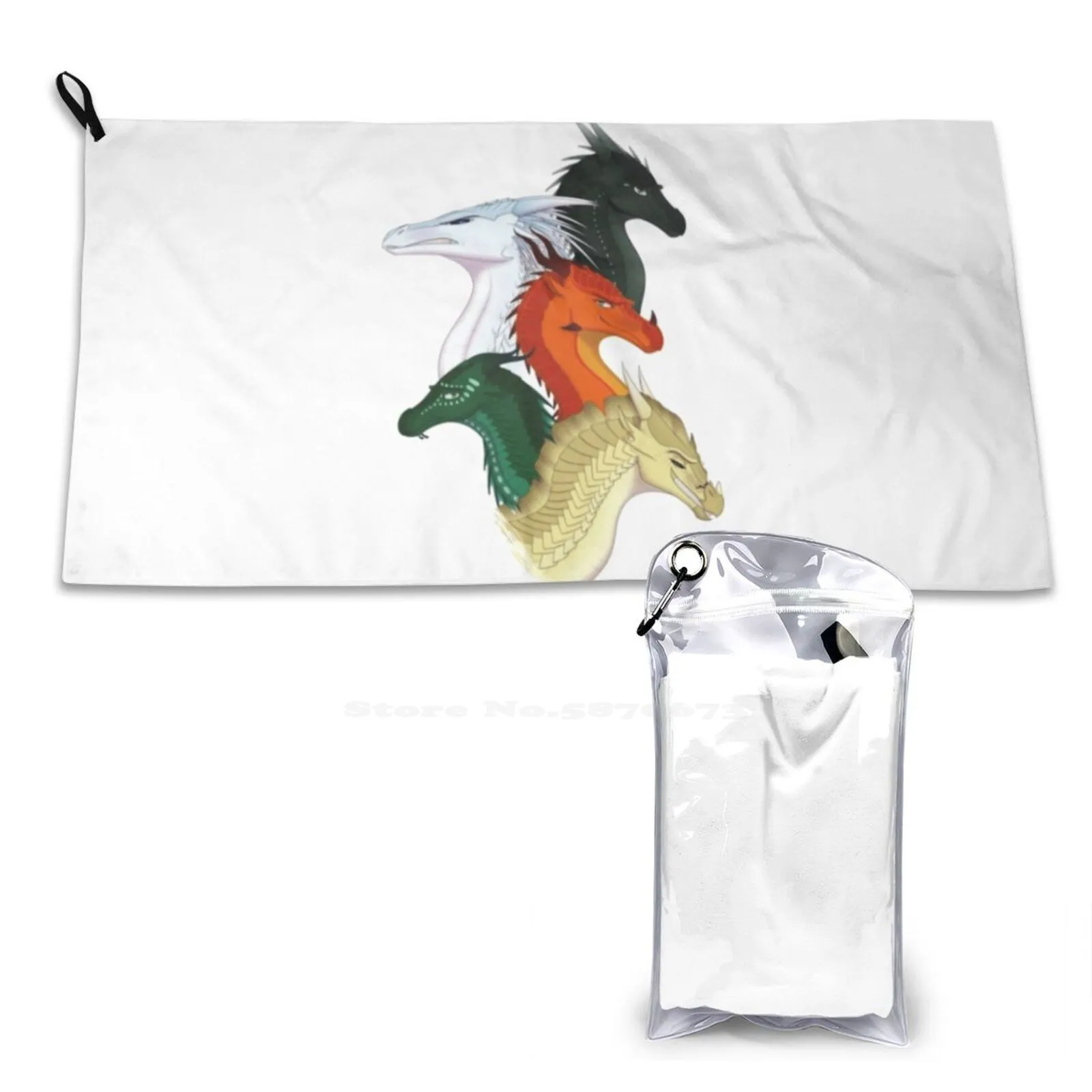 Of Fire Second Arc Personaggi Principali Asciugamano Da Bagno Morbido Asciugamano Ali Da Esterno Fire Moonwatcher Nightwing Winter Icewing Pericolo