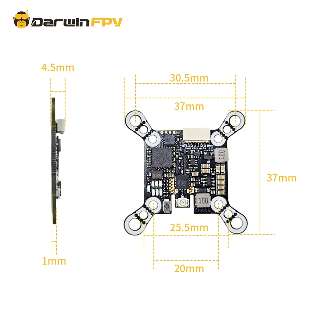 DarwinFPV 5,8G 40CH 1200mW Umschaltbarer Videosender 1,2W VTX Für Baby Ape / Pro / V2 FPV Quadcopter Für FPV Drohnen DIY – Detail 17