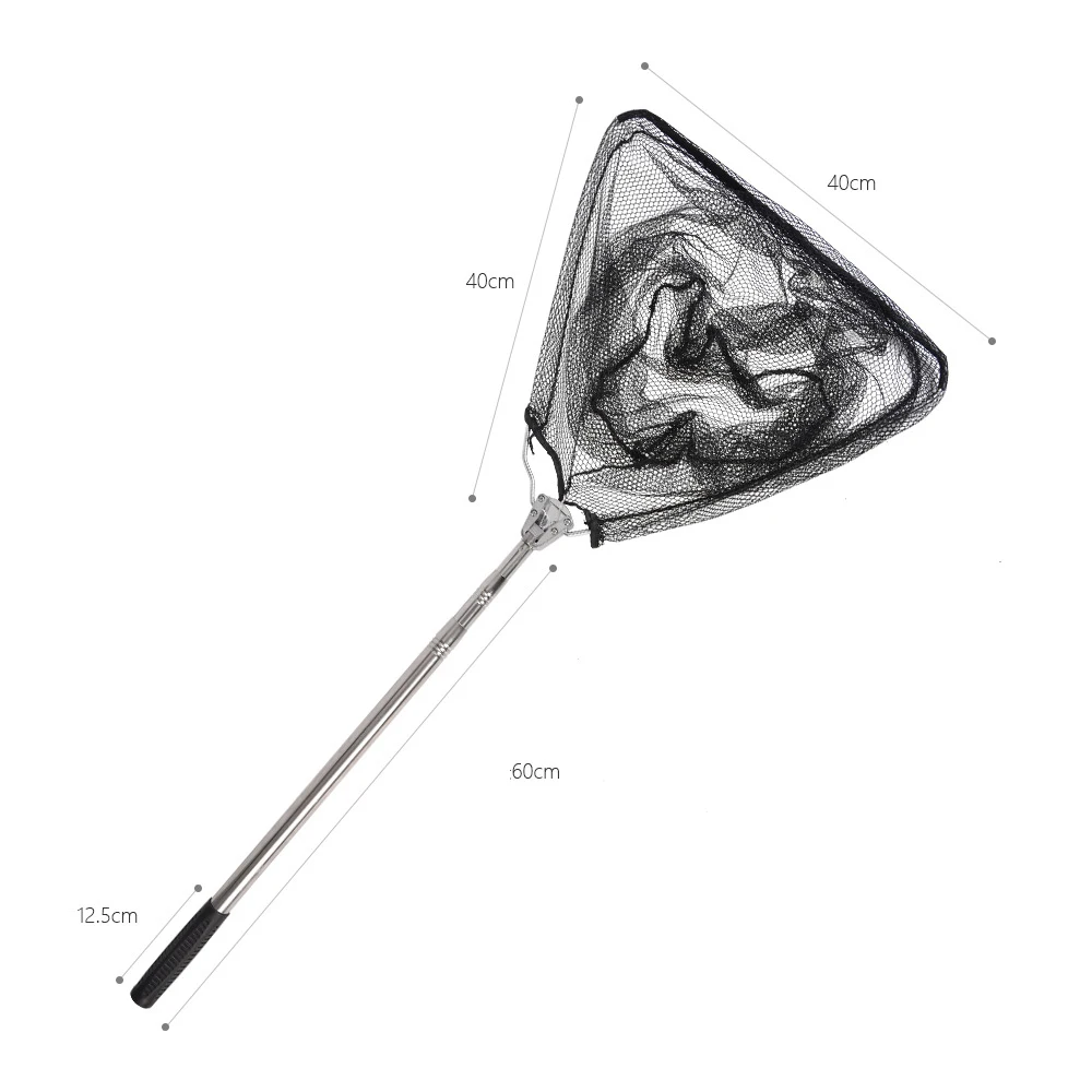 

Folding Aluminum Alloy Flying Fishing Tackle Nylon Landing Fine Nets