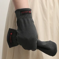 Mittens male warm cycling driving cold students windproof elastic winter thin velvet lovers all refer to female Half round glove - Image 2