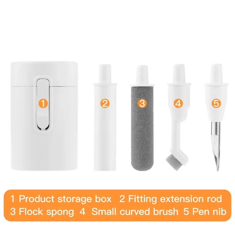 5 in 1 Cleaning Kit for Airpods Pro 3 2 1 Cleaner Brush Bluetooth Earphones Cleaning Pen Mobile Phone Keyboard Cleaning Tools 6