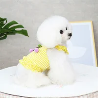 Cherry Plaid Dog Dress