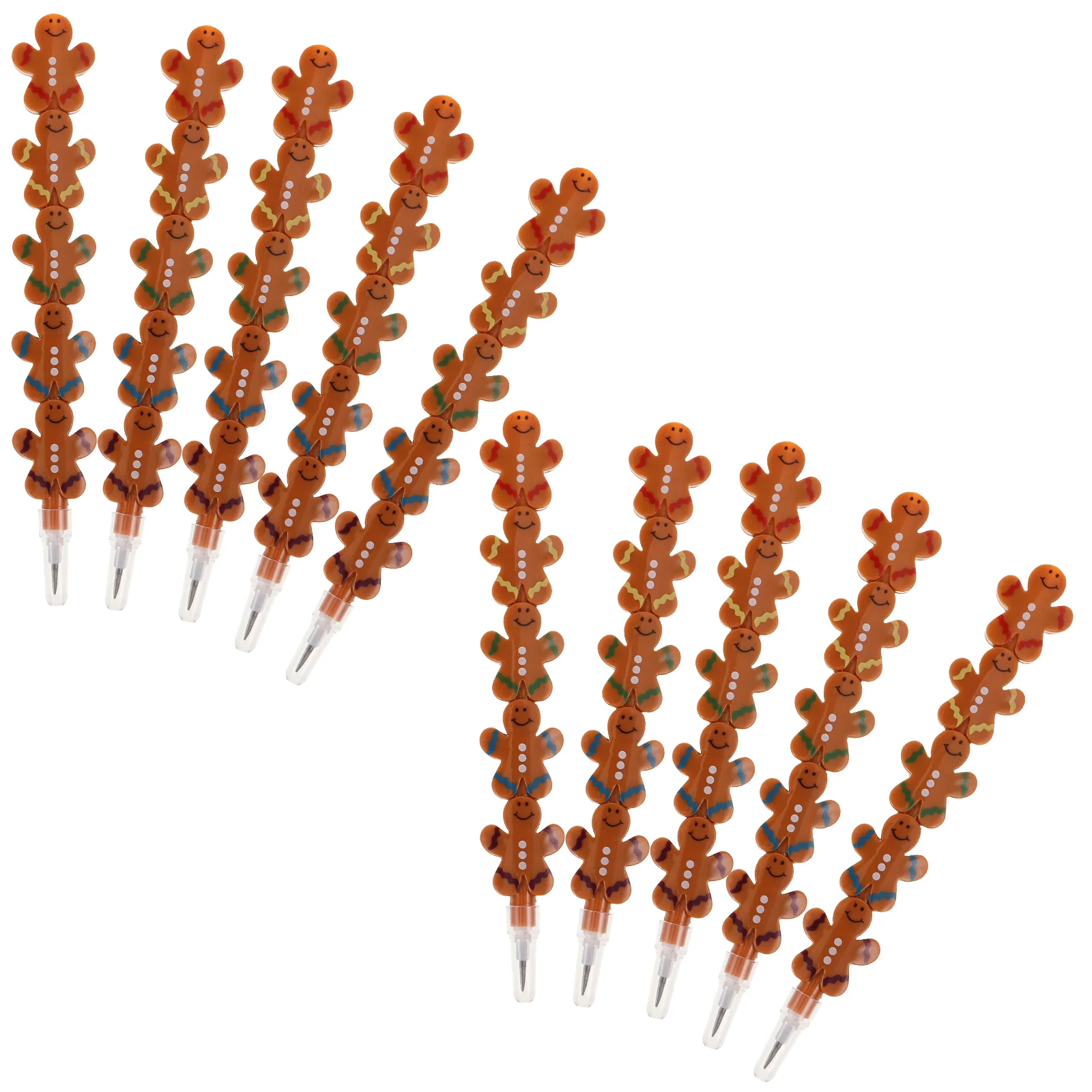 

Штабелируемые карандаши, карандаши, рождественские пряничные карандаши, не затачиваемые рождественские пластиковые штабелируемые карандаши (стандартно коричневые)