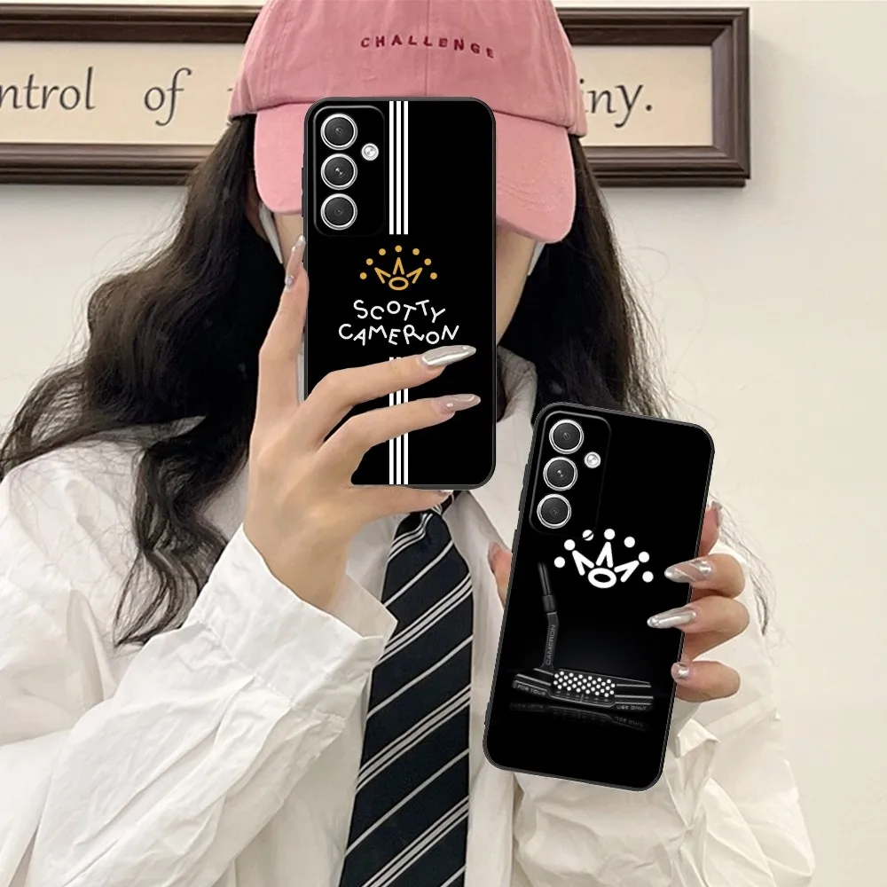 Fashion S-Scotty Mobile Cell Phone Case For Samsung Galaxy S24 S23 S22 S21 S20 S10 S9 Plus Fe Ultra Lite Black Cover Funda