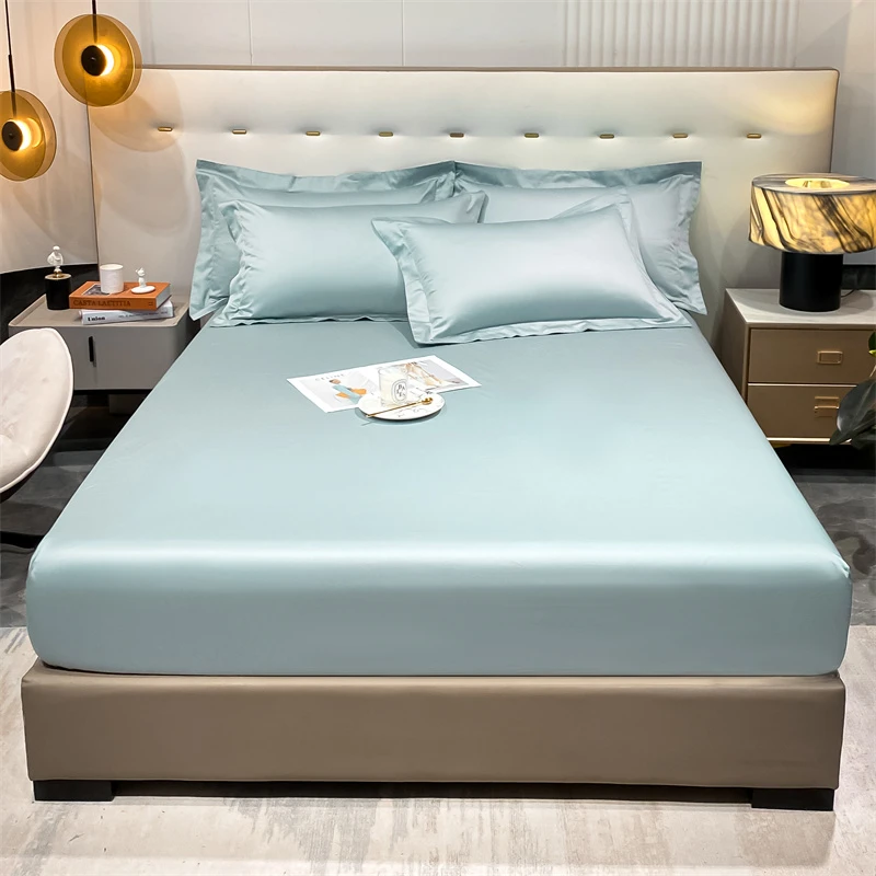 Fitted bed sheet Egyptian cotton 800TC Elastic band Bed sheets Deep