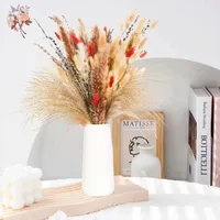 Natural Pampas Lavender Dried Artificial Flower Bouquet