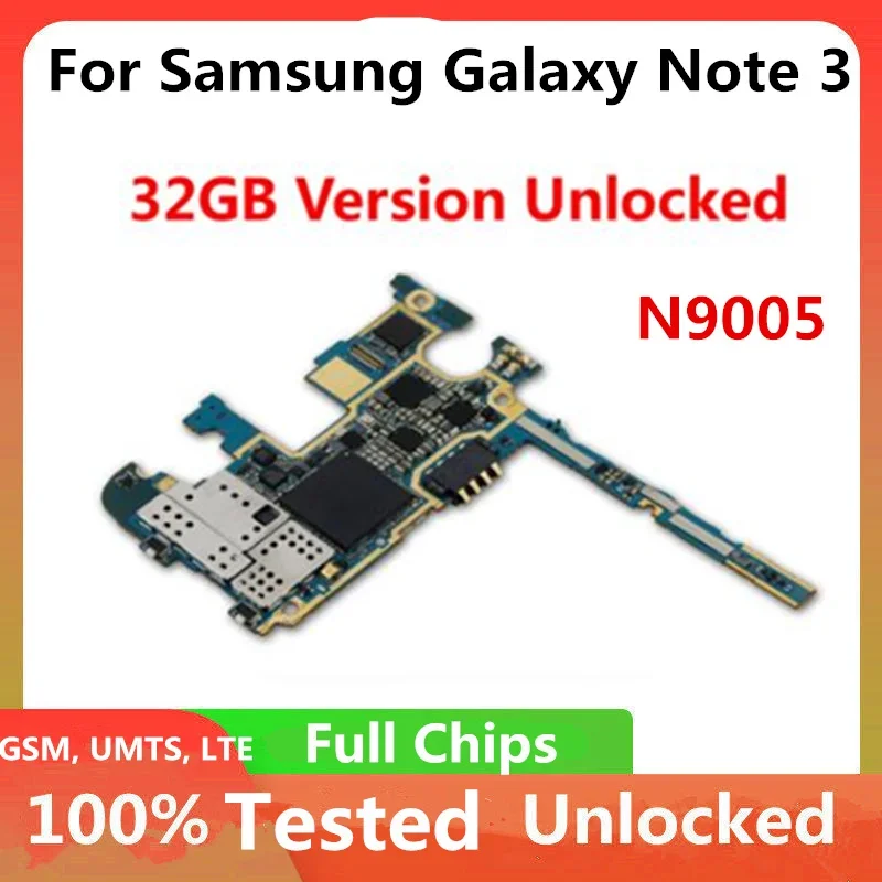 32gb unlocked Motherboard Europe Version Android System For Samsung Galaxy Note 3 N9005 mobile motherboard