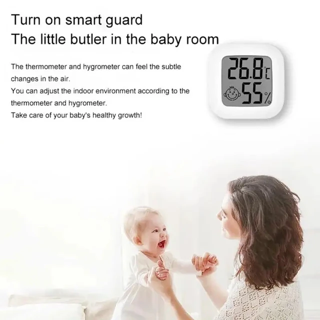 Mini LCD Digital Thermometer Hygrometer Indoor Room Electronic Temperature Humidity Meter Sensor Gauge Weather Station for Home 3