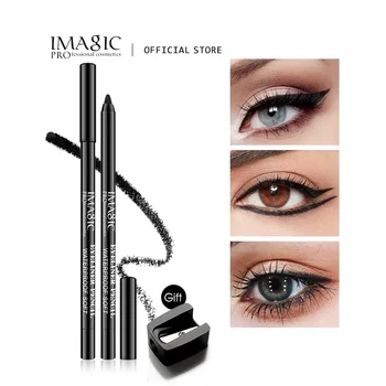 IMAGIC 아이 라이너 펜 방수 1pcs 블랙 메이크업 뷰티 화장품 도구 1pcs 연필 깎이