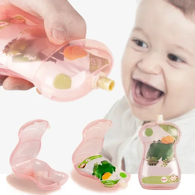 Fruit Puree Anti-squeeze Box Baby Toddler Food Supplement Bag Children Fruit Puree Box Juice Yogurt Food Supplement baby food storage containers,portable food storage box,food pouch