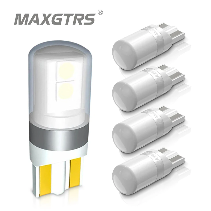 

5x W5W T10 LED CANBUS LED Bulb Car DRL 3030 SMD 194 168 Clearance Parking Light Reading Interior Lamp 12V 6000k White Amber