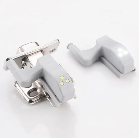 10pcs/lot Cupboard Closet Wardrobe Door Inner Hinge Night Lamp for Kitchen Bedroom Led Motion Sensor Cabinet Light No Battery