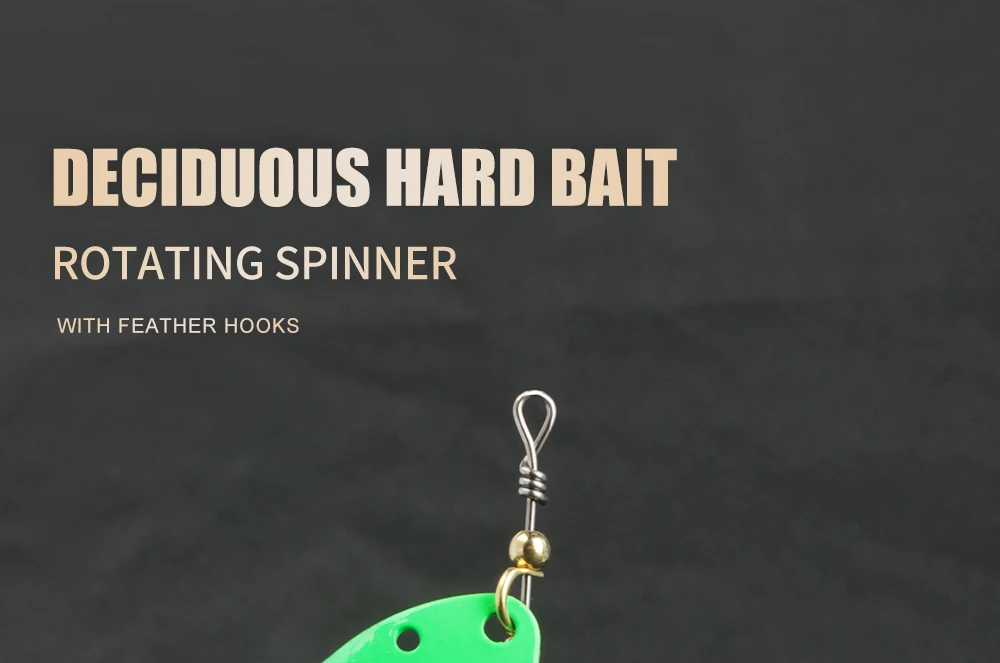 FISH KING Pinner Köder 6g/12g/16g Spinnerbait mit Feder Drillinge Metall Löffel Köder harte Angelköder Angelgerät Köder – Detail 1