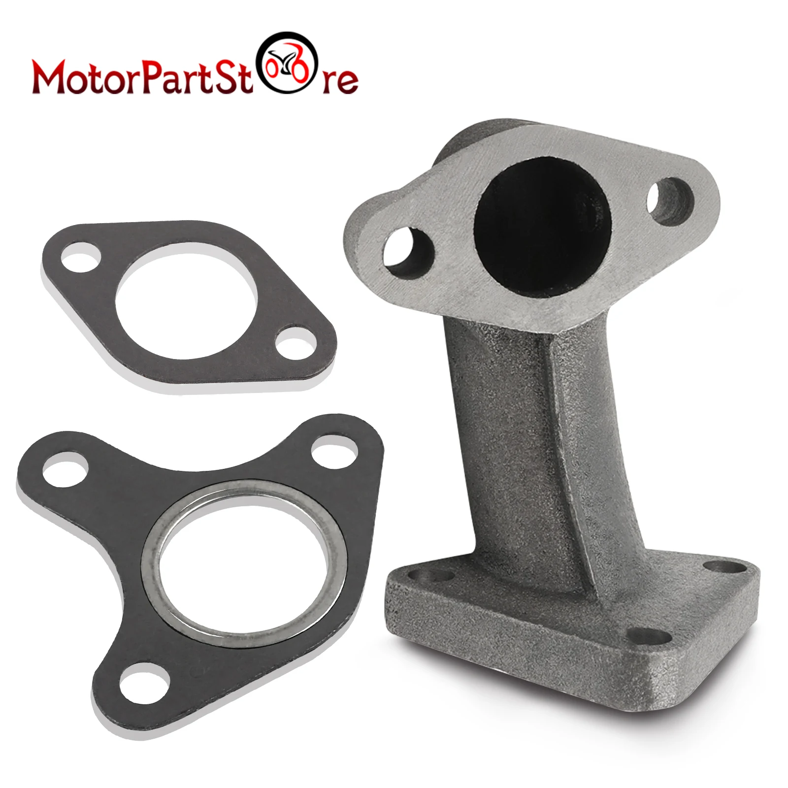 Motorcycle Exhaust Pipe Muffler with Gasket for Honda GX240 GX270 GX340 GX390 8HP 9HP 11HP 13HP Engine