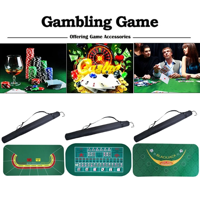 Tapete Doble Cara 60x90 Cm – Blackjack Y Ruleta Para Mesa De Juegos