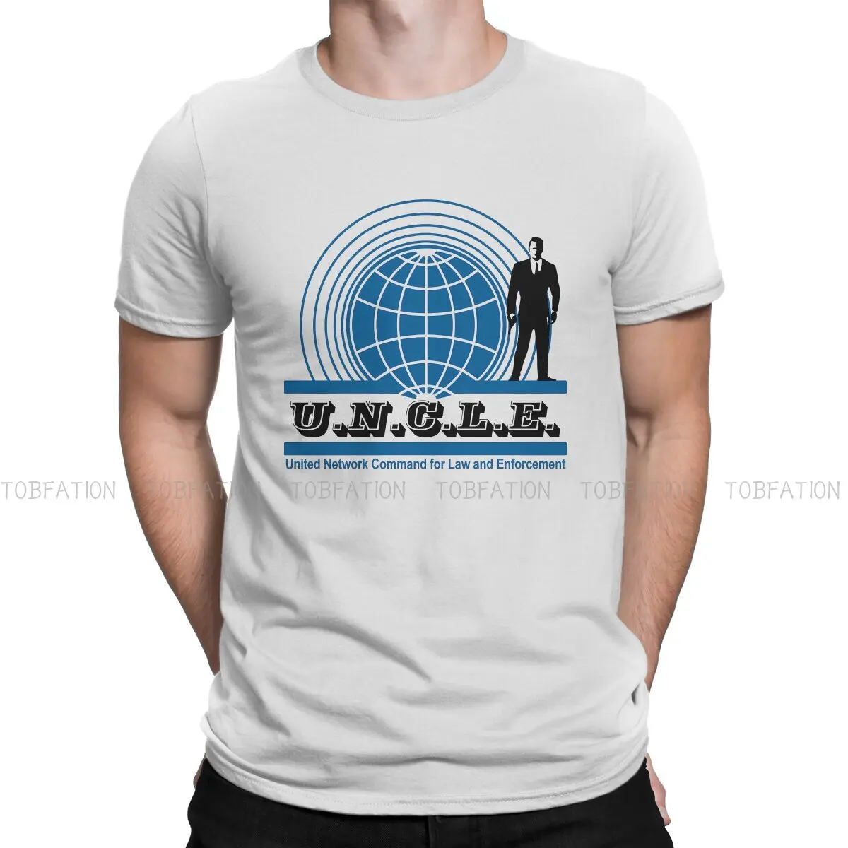 

Мужская футболка из чистого хлопка, с круглым вырезом