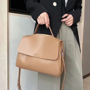 New Genuine Leather Women Shoulder Bags 2024 High Quality Casual Totes Ladies Messenger Bag Luxury Handbags Women Bags Designer