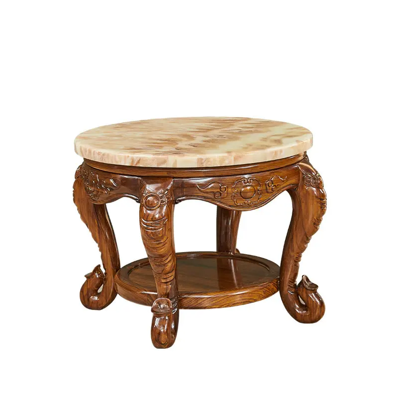 europeanstylecoffeetablesolidwoodafricanebonywoodcarvedliving