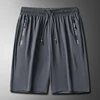 Quick Dry Bottom Sport Gym Fitness Beach Shorts Men Summer Thin Short Pants Running Sports Zipper Pocket Loose Short Sweatpants 2