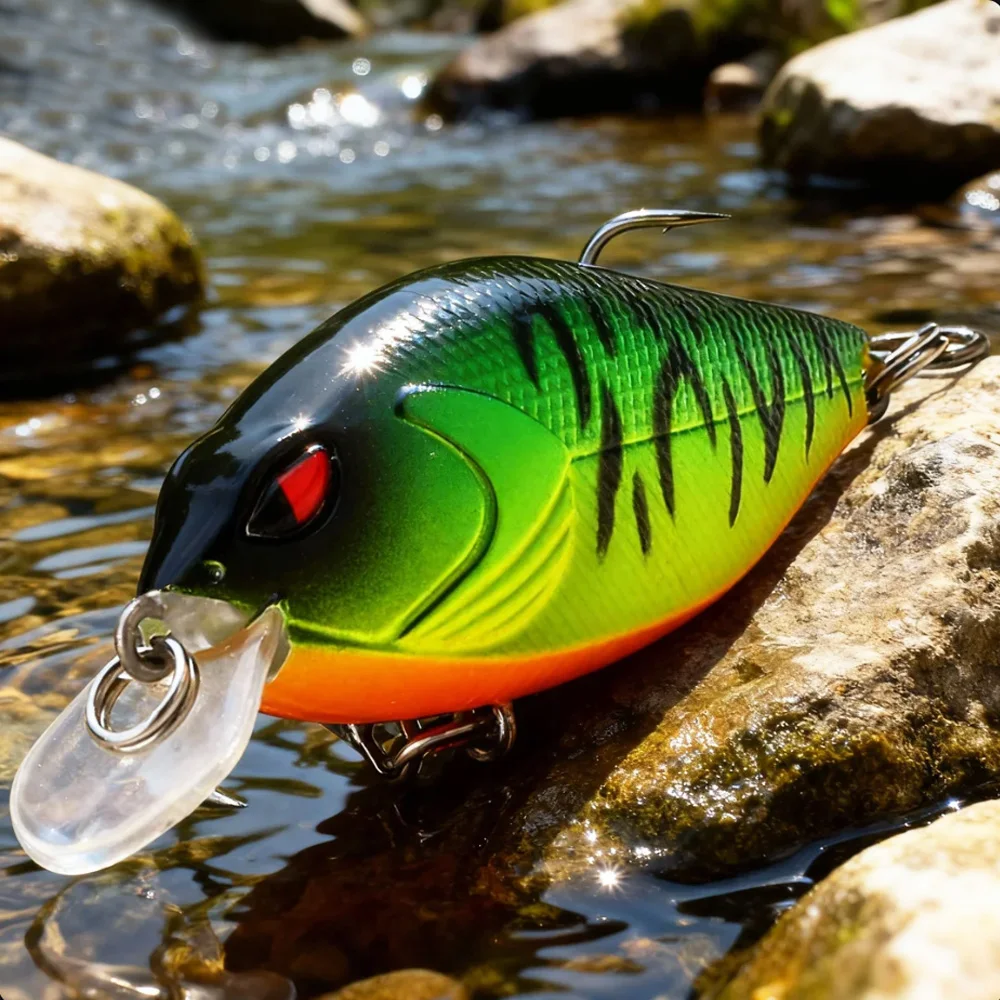 1 pièce Leurre type Minnow Crank Bait HENGJIA, 9 cm/13 g coulé, leurre