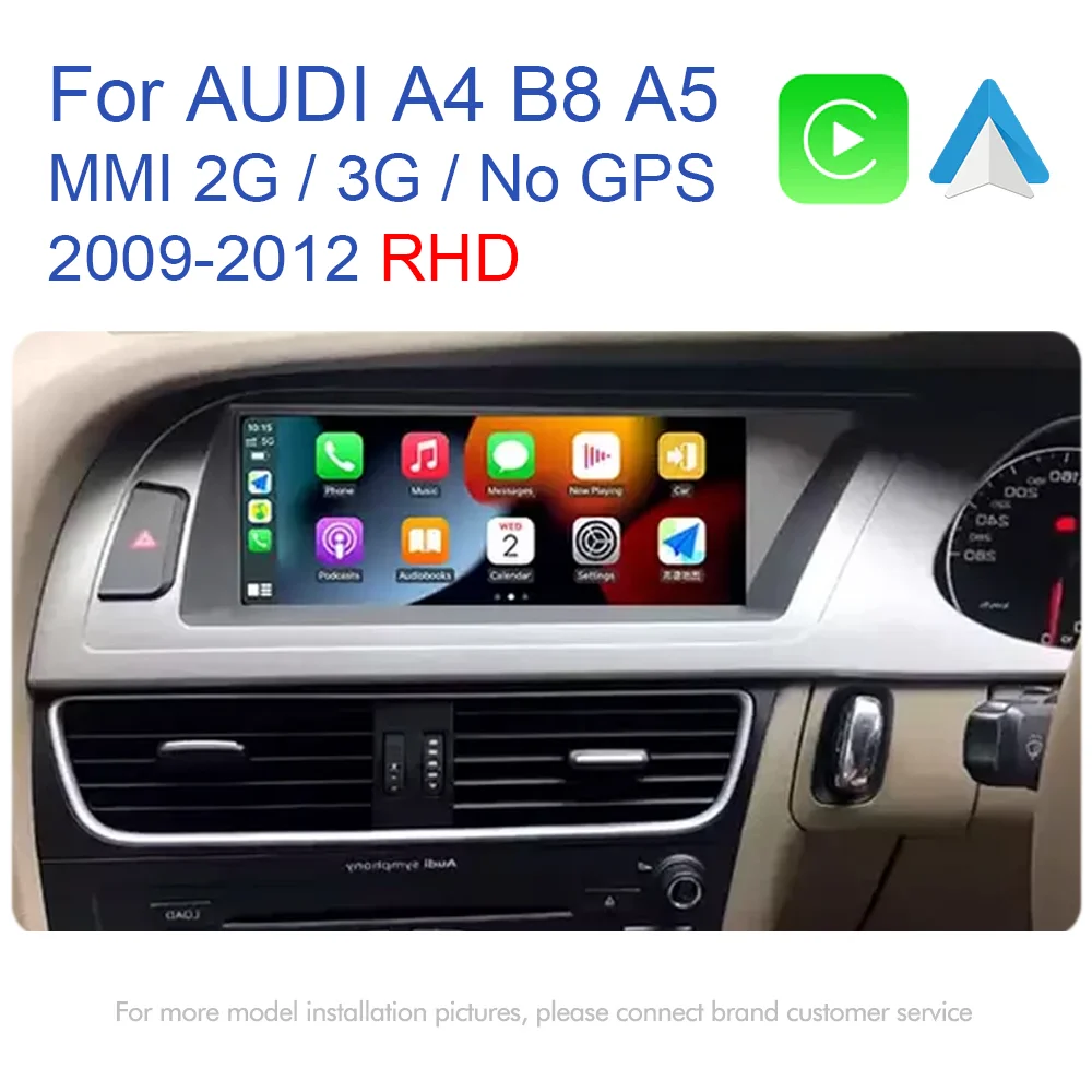 Android 12 Carplay Screen For Audi A4 B8 A5 2008-2016 RHD MMI 2G 3G GPS  Multimedia Palyer Auto Radio DSP Stereo Qualcomm Navi - AliExpress