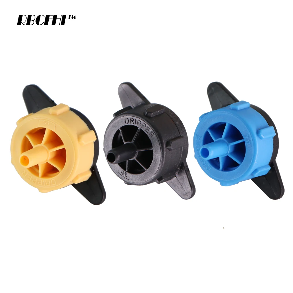 2L 4L 8L Greenhouse Fixed Flow Pressure Compensating Emitter Head Garden plant Water Micro Flow Regulator Irrigation Drippers