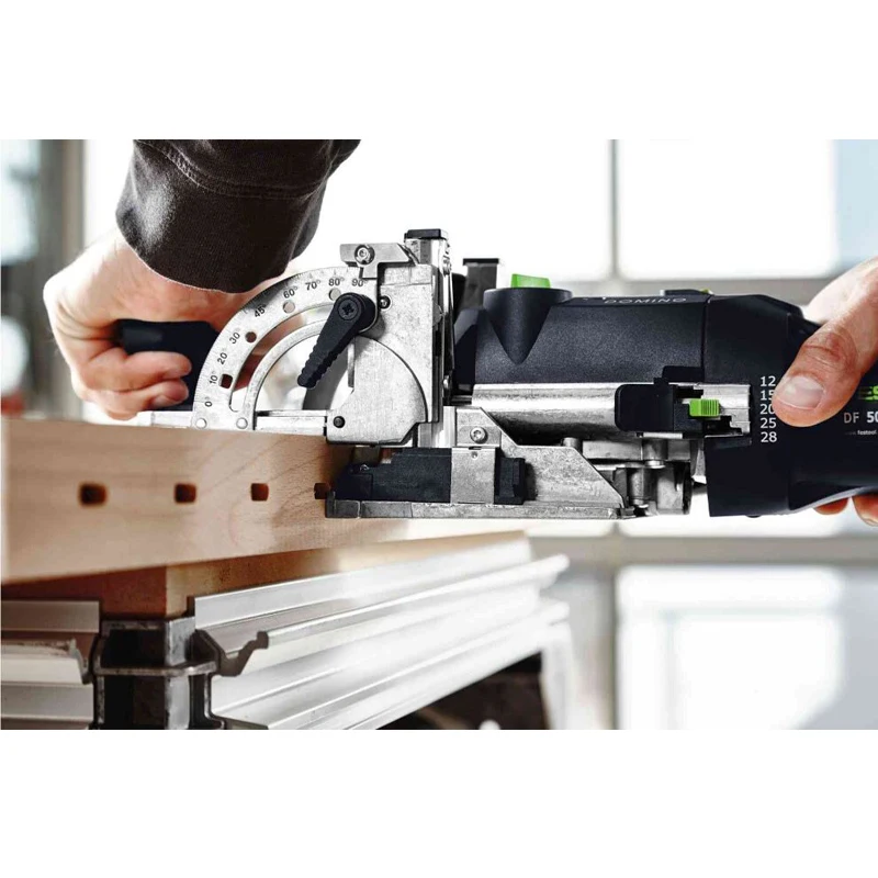 FESTOOL DF 500 Q-Plus DOMINO Joiner Fast Precise Durable Easy Adjustable Rotatable Knife Durable Power Tools