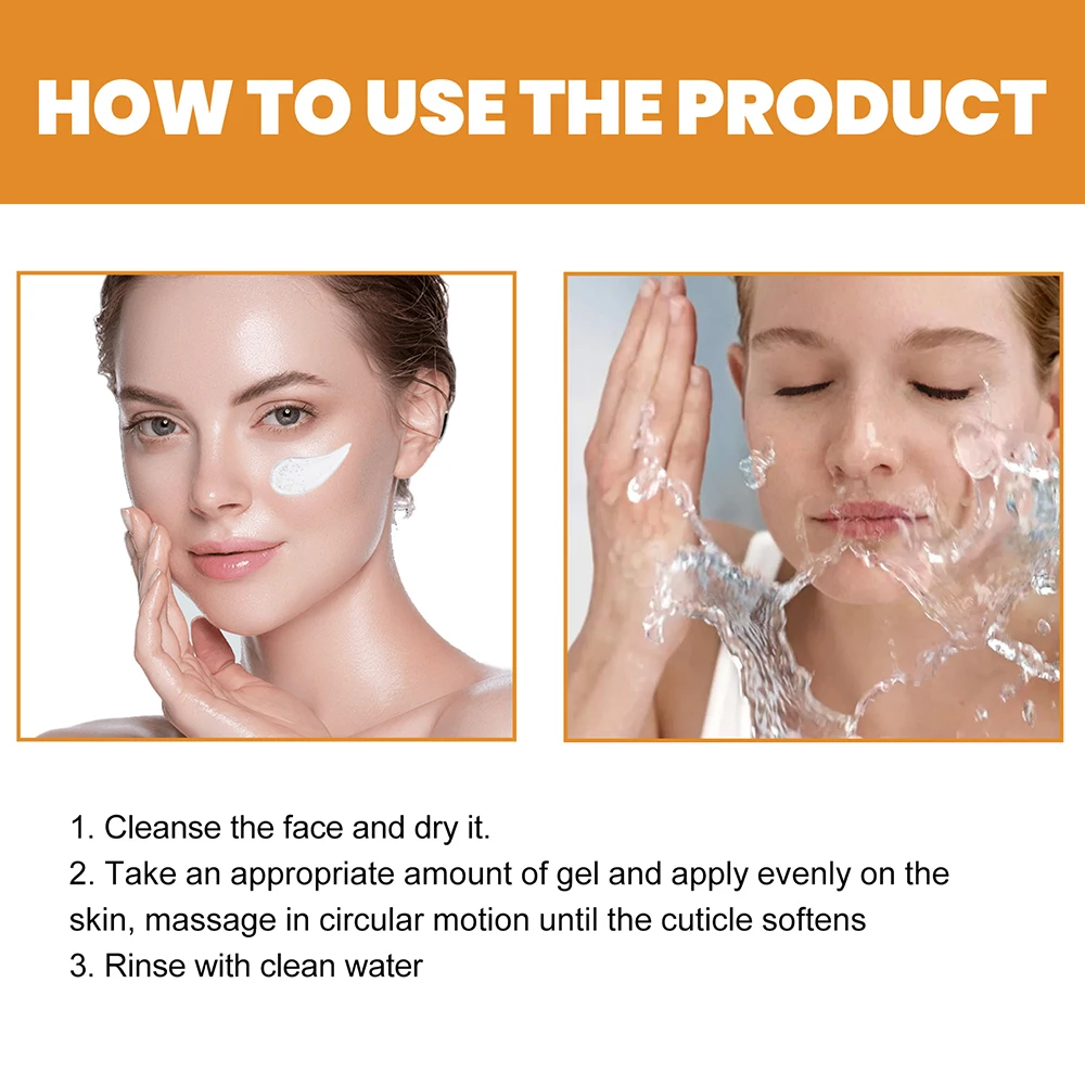 50g Body Exfoliating Gel For Dead Skin Removal Skin Rejuvenation Lightening Body Peeling Gel Facial Scrub Cleansing Cream