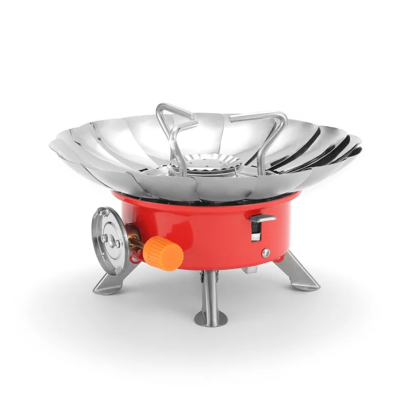 Foldable Windproof Lotus Stove, Portable Gas Stove, Electric Ignition,  Outdoor Camping, Picnic, A827 - AliExpress