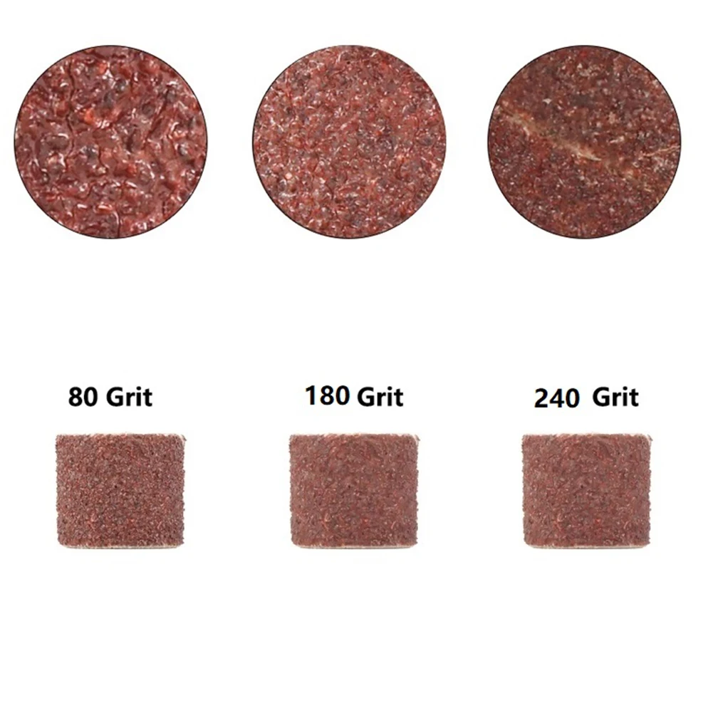 

Brand New Durable High Quality Grinding Polishing Deburring Derusting Sanding Drum Kit 1/2 Inch 80/180/240 Grit