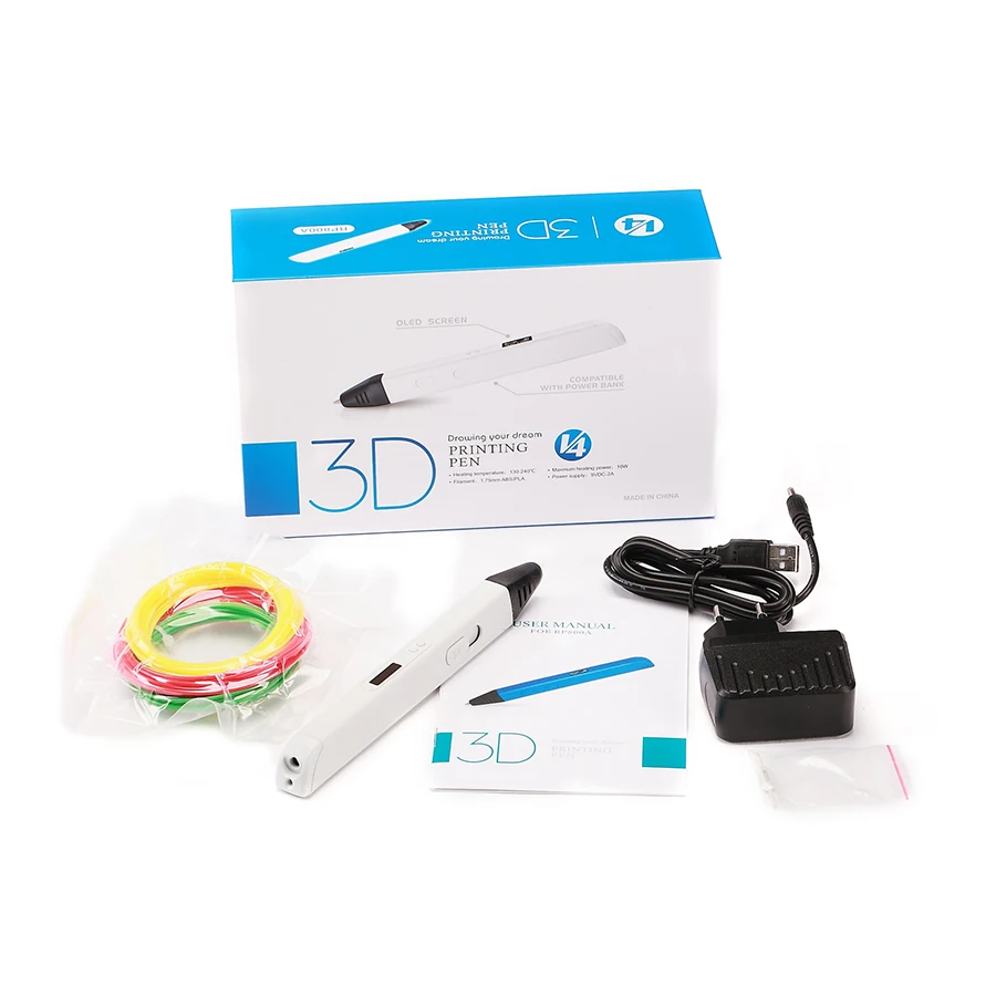 3D Printing Pen 3D Pen RP800A DIY Scribble With OLED Display Generation 3D Drawing for Doodling Art Craft Making and Christmas Presents