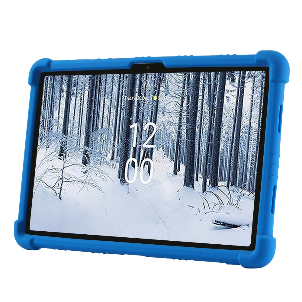 Adatto for Nokia T20 10.4 2021 TA-1392 1397 1394 Custodia for tablet Custodia protettiva in silicone morbido for bambini Borsette Anello rotante Supporto for copertura(Purple