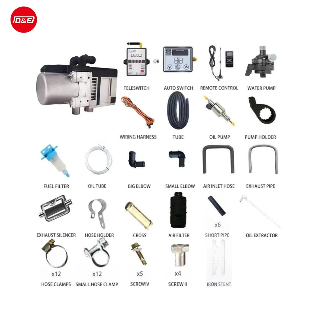 

Parking Water Heater Gasolinel water Heater 5kw 20kw 12V 24V Full Kits Liquit Heater For Heavy Truck Bus