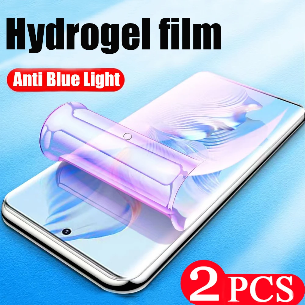 

2Pcs 9D full cover protective film for Honor 50 60 SE 80 lite 70 pro Flat GT plus Hydrogel film phone screen protector Not Glass