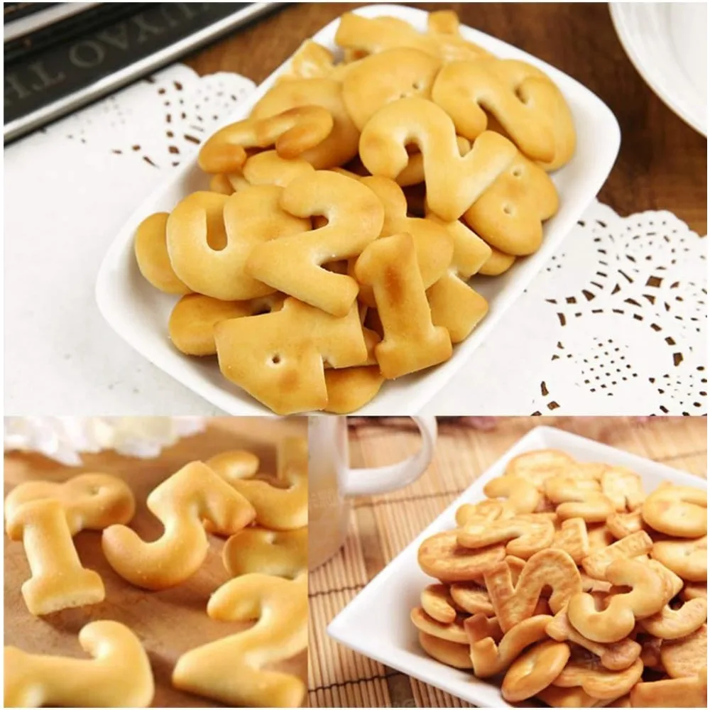 9pcs Stainless Steel Sugar Biscuit Press Stamp Digit Cookie Cutter DIY Fondant Cake Mold Pastry Decor Baking Accesories 5