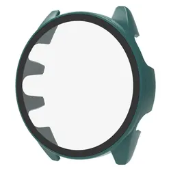 Durable PC Watch Case with Tempered Glass Screen Protector Cover - Forerunner 165 (Green)