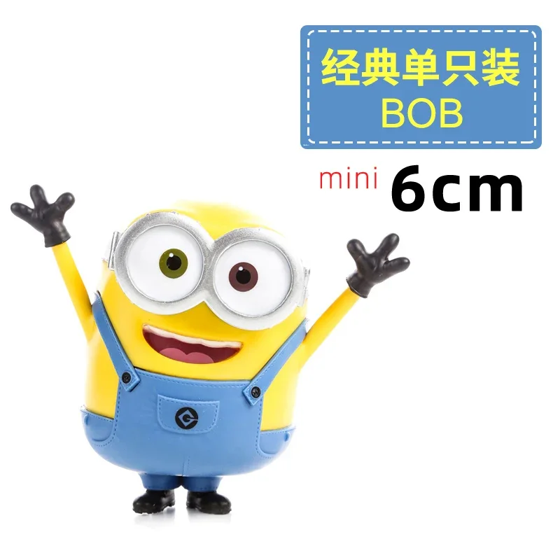 thumbnail image 1 of Figuras genuinas de Mi villano favorito, Minions de ojos grandes, figura de acción de Anime Bob Kevin Stuart, figura de PVC, modelos coleccionables, juguete, regalo, muñeca, 1 of 5