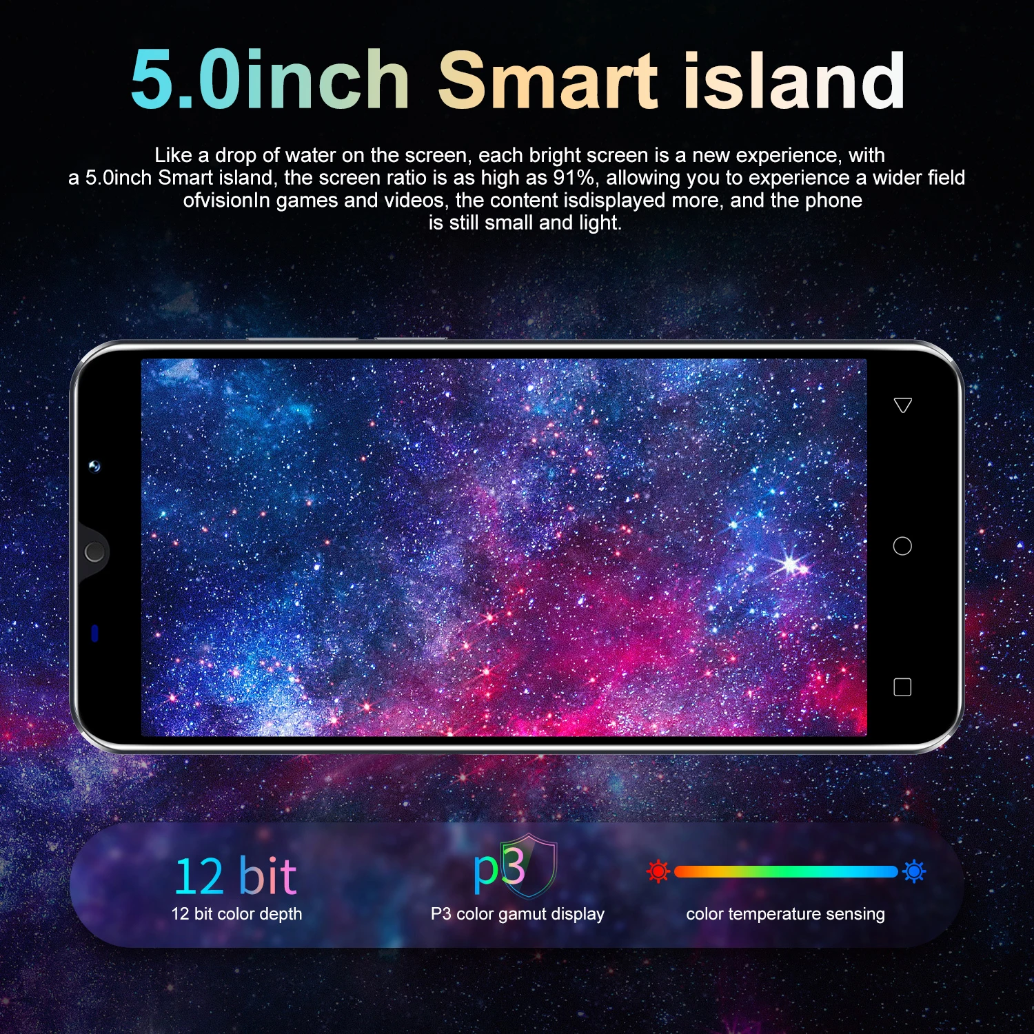 FUFFI-GT20 Pro,Smartphone Android,5.0 inch,2+32GB ROM,Dual SIM,2500mAh,Mobile phones,Dual SIM,Google Play Store,Cellphones 4