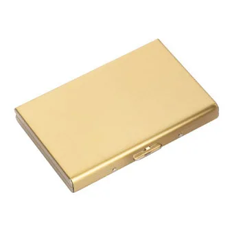 RFID-Blocking Slim Aluminum Card Protector Wallet - Secure, Large Capacity
