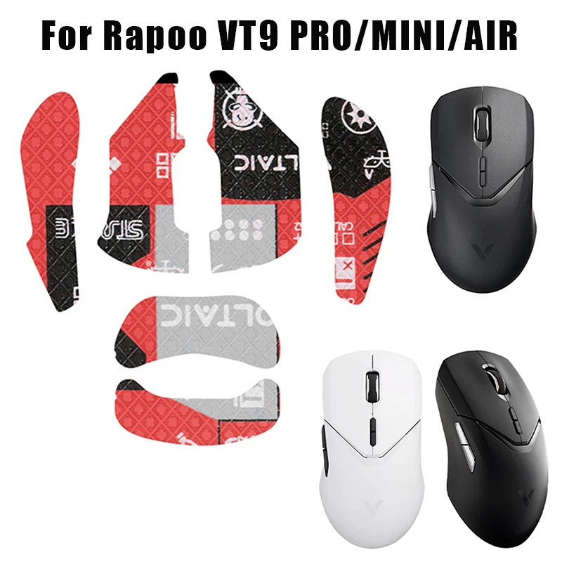 

Mouse Grip Tape Sticker For Rapoo VT9 PRO MINI AIR Non Slip Suck Sweat Black Gaming E-Sports Gamer Accessories