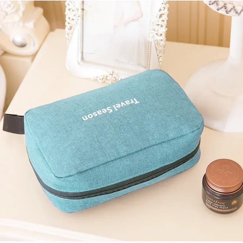 Men Women Toilet Make Up Cosmetic Makeup Bag Case Pouch Travel Organizer for Toiletry Kit Insert Beauty Shower Necessaire Vanity